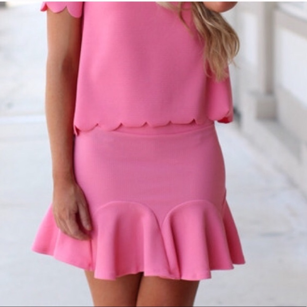 Pink skirt